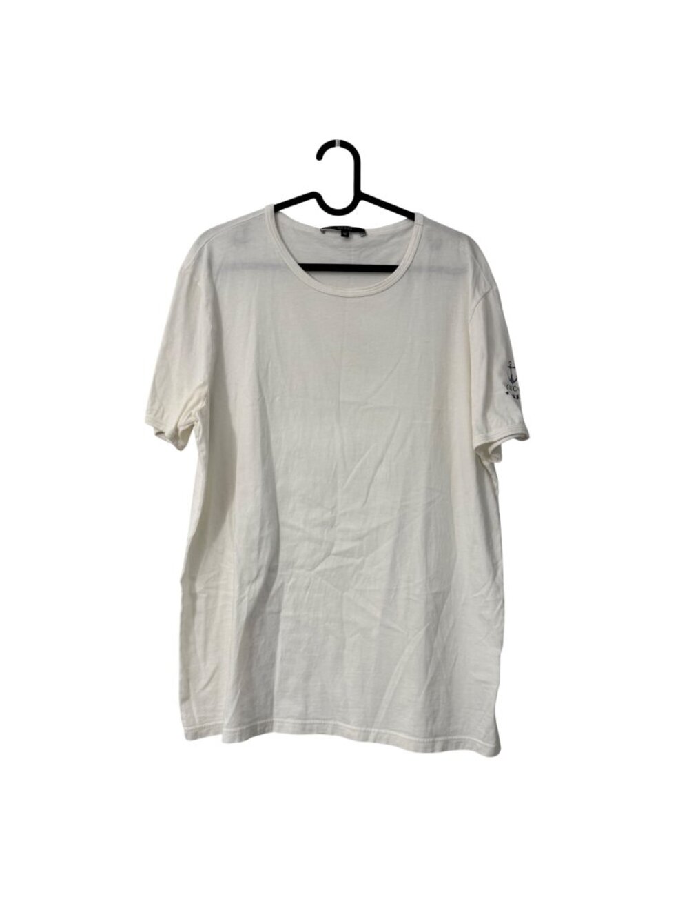 Gucci Ivory Nautical Anchor 021 SS 12 Sleeve Tshirt Mens Size Medium
